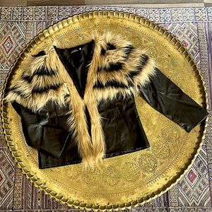 Faux Fur/Leather Jacket